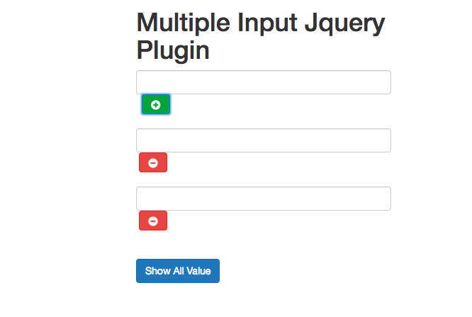 Multiple input jQuery plugin